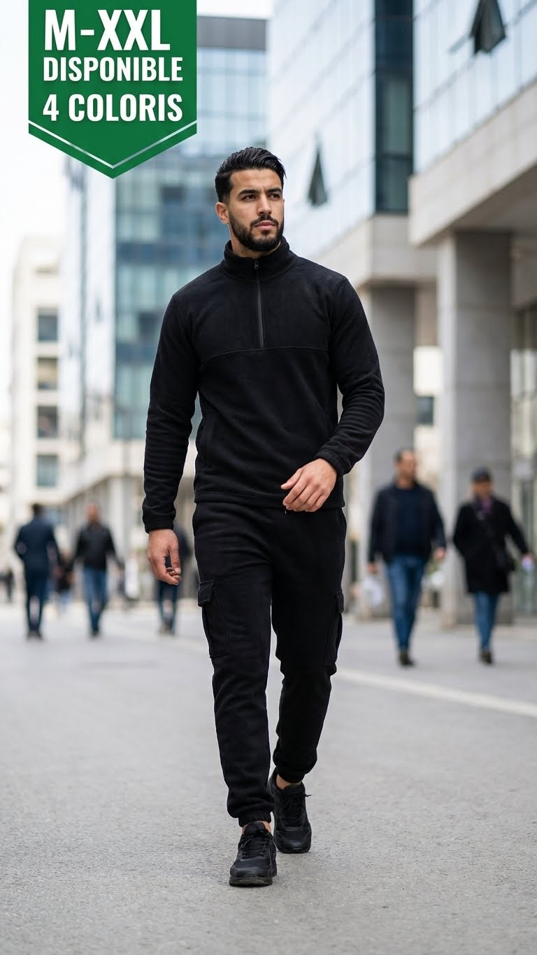 Ensemble demi zip - Pants cargo